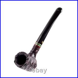 Peterson Emerald 701, P-Lip, Poker Tobacco Pipe, Vulcanite Stem, 3mm