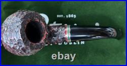 Peterson Emerald Rusticated Bent Apple (XL02) Tobacco Pipe NEW