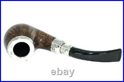 Peterson Flame Grain Spigot 68 Silver Cap Tobacco Pipe Fishtail