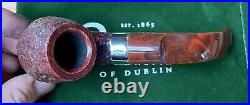 Peterson Irish Harp Sandblasted Bent Billiard (X220) Tobacco Pipe New