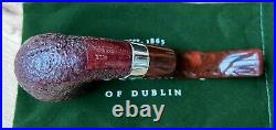 Peterson Irish Harp Sandblasted Bent Billiard (X220) Tobacco Pipe New