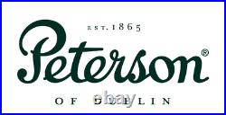 Peterson Irish Harp Sandblasted Bent Billiard (X220) Tobacco Pipe New