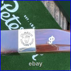 Peterson Irish Harp Smooth Bent Bulldog (80s) Fishtail Tobacco Pipe NEW