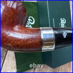 Peterson Kildare Silver Mounted Bent Apple (XL02) P-Lip Tobacco Pipe New