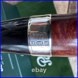 Peterson Kildare Silver Mounted Bent Apple (XL02) P-Lip Tobacco Pipe New