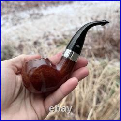 Peterson Kildare Silver Mounted Bent Apple (XL02) P-Lip Tobacco Pipe New