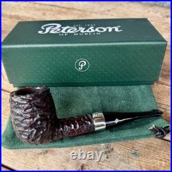 Peterson Pub Pipe Rusticated Billiard P-Lip Tobacco Pipe LARGE XL New