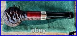 Peterson Pub Pipe Rusticated Billiard P-Lip Tobacco Pipe LARGE XL New