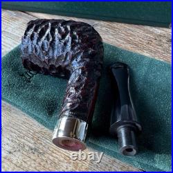 Peterson Pub Pipe Rusticated Billiard P-Lip Tobacco Pipe LARGE XL New