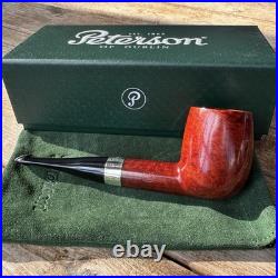 Peterson Pub Pipe Terracotta Billiard P-Lip Tobacco Pipe LARGE XL New