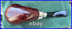 Peterson Red Sterling Spigot Smooth Bent Apple (XL02) Fishtail Tobacco Pipe NEW