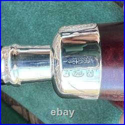 Peterson Red Sterling Spigot Smooth Bent Apple (XL02) Fishtail Tobacco Pipe NEW