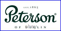 Peterson Red Sterling Spigot Smooth Bent Apple (XL02) Fishtail Tobacco Pipe NEW