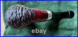 Peterson Sherlock Holmes Rusticated Professor P-Lip Tobacco Pipe New