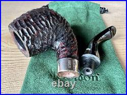 Peterson Sherlock Holmes Rusticated Professor P-Lip Tobacco Pipe New