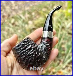 Peterson Sherlock Holmes Rusticated Professor P-Lip Tobacco Pipe New