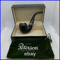 Peterson Sherlock Holmes Watson Ebony Tobacco Pipe P Lip New With Box