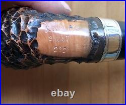 Peterson Short Rusticated Bent Billiard (230) Fishtail Tobacco Pipe New