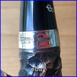 Peterson Short Rusticated Bent Billiard (230) Fishtail Tobacco Pipe New