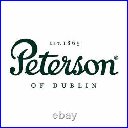 Peterson Short Rusticated Bent Billiard (230) Fishtail Tobacco Pipe New