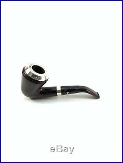 Peterson Silver Cap 60 Smoking Pipe, Dark Brown, Factory New, Made in Dublin