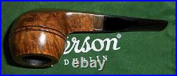 Peterson Smoking Equipment Pipe Short Type Sterling Silver Roll Smooth