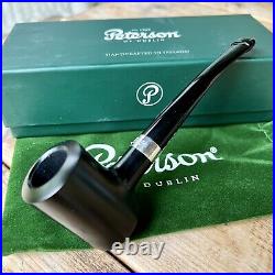 Peterson Speciality Ebony Silver Mounted Tankard P-Lip Tobacco Pipe New