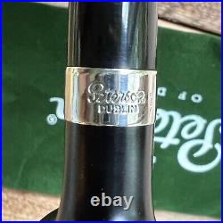 Peterson Speciality Ebony Silver Mounted Tankard P-Lip Tobacco Pipe New