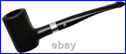 Peterson Speciality Ebony Silver Mounted Tankard P-Lip Tobacco Pipe New