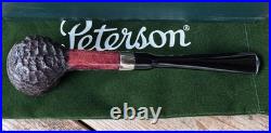 Peterson Speciality Nickel Mounted Billiard Fishtail Tobacco Pipe New