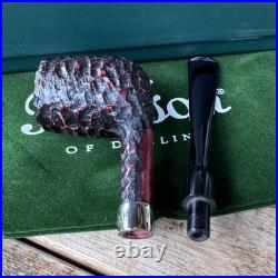 Peterson Speciality Nickel Mounted Billiard Fishtail Tobacco Pipe New
