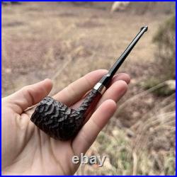 Peterson Speciality Nickel Mounted Billiard Fishtail Tobacco Pipe New