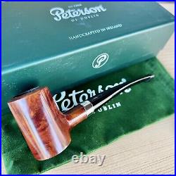 Peterson Speciality SMOOTH Nickel Mounted Tankard P-Lip Tobacco Pipe New