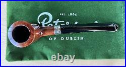 Peterson Speciality SMOOTH Nickel Mounted Tankard P-Lip Tobacco Pipe New