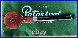 Peterson Speciality SMOOTH Nickel Mounted Tankard P-Lip Tobacco Pipe New