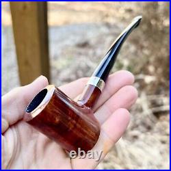 Peterson Speciality SMOOTH Nickel Mounted Tankard P-Lip Tobacco Pipe New
