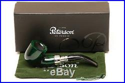 Peterson Spigot Green Spray 01 Smooth Tobacco Pipe Fishtail