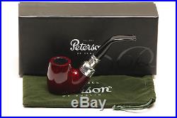 Peterson Spigot Red Spray 304 Smooth Tobacco Pipe Fishtail