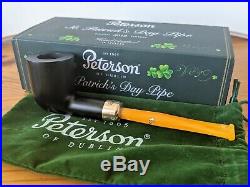 Peterson St. Patrick's Day 120 2018 Tobacco Pipe Unsmoked, Dark Green