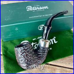 Peterson System Standard Rusticated (312) FISHTAIL Tobacco Pipe New