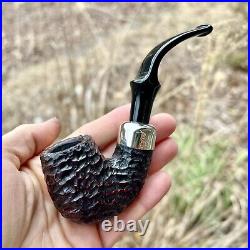 Peterson System Standard Rusticated (312) FISHTAIL Tobacco Pipe New