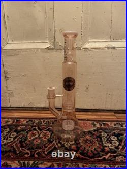Pink Cheech Glass Straight Tube Waterpipe Smoking Bong