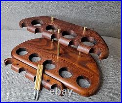 Pipe Stand for 9 Smoking Bowls Wooden Pipe Holder Tobacco Pipe Rack