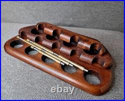 Pipe Stand for 9 Smoking Bowls Wooden Pipe Holder Tobacco Pipe Rack