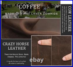 Pipe Tobacco Pouch with Pipe Stand Full Grain Leather Tobacco Pipe Accessories B