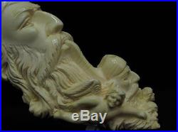 Pipe smoking Fez Man Angels Meerschaum Pipe Known as'Dunhill pipe' Sitter 5827