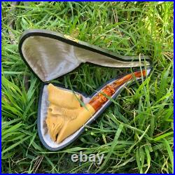 Pirate Skull Meerschaum Pipe Stone Pipe Smoking Pipe Valentine's Day Gift