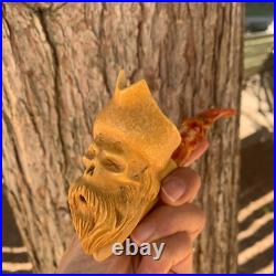 Pirate Skull Meerschaum Pipe Stone Pipe Smoking Pipe Valentine's Day Gift
