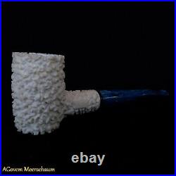 Poker Block Meerschaum Pipe, Smoking Pipe, Tobacco Pipa Pfeife AGovem CASE AG214
