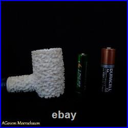 Poker Block Meerschaum Pipe, Smoking Pipe, Tobacco Pipa Pfeife AGovem CASE AG214